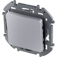 Переключатель без рамки Legrand Inspiria 1-кл. проходной алюминий картинка